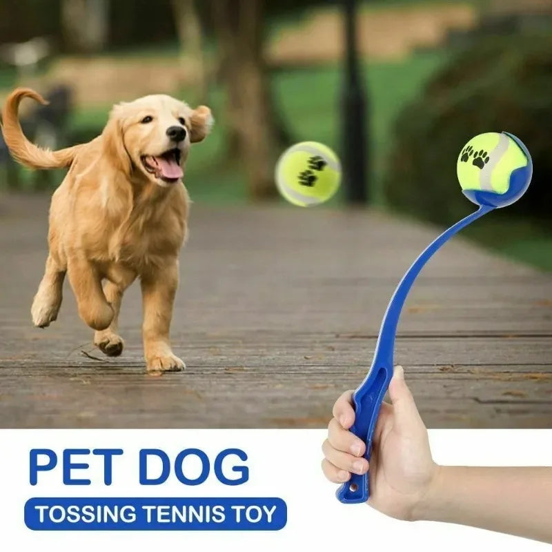 Pet Throwing Stick Dog Hand Throwing Ball Toys Pet Tennis Launcher Pole Outdoor Activities Dogs Training Toys Pet Supplies