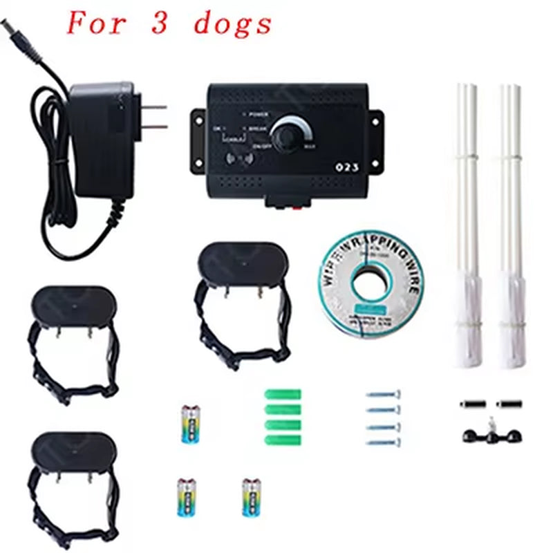 023 Safety Pet Dog Electric Fence with Waterproof Dog Electronic Training Collar Buried Electric Dog Fence Containment System