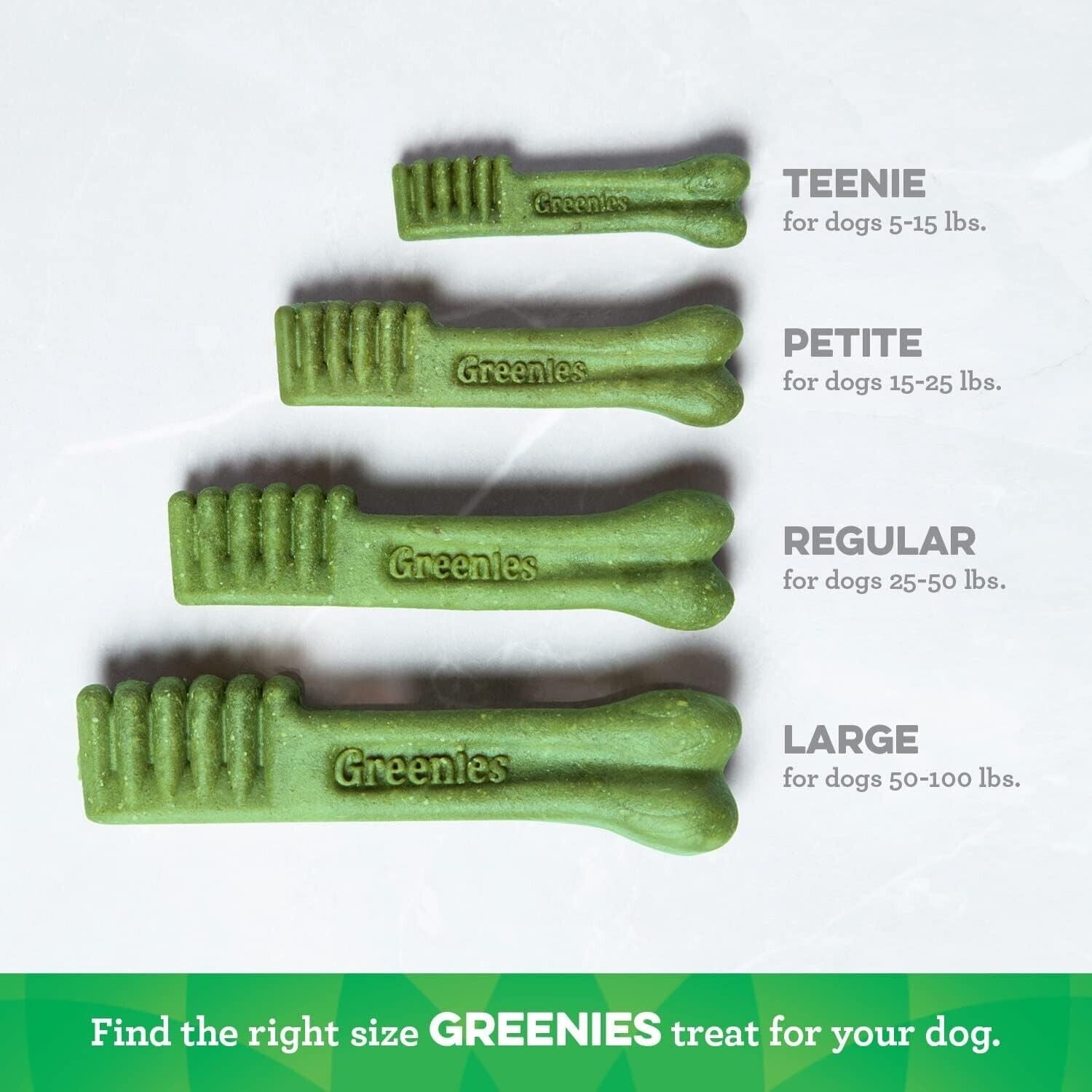 Greenies for Dogs Dental Treat Value Pack Original Teenie 1Kg