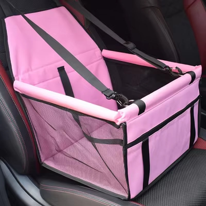 Pet Dog Car Carrier Seat Bag Waterproof Basket Folding Hammock Pet Carriers Bag for Small Cat Dogs Safety Travelling Mesh Bag