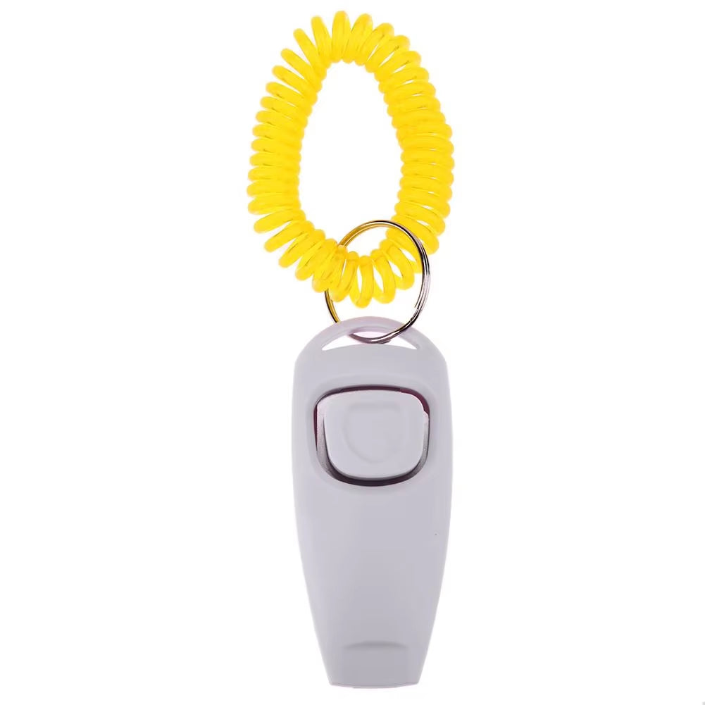 Pet Clicker Dog Training Whistle Pet Dog Cat Training Sound Pet Dog Trainer Assistive Guide with Key Ring Dog Pet Supplies