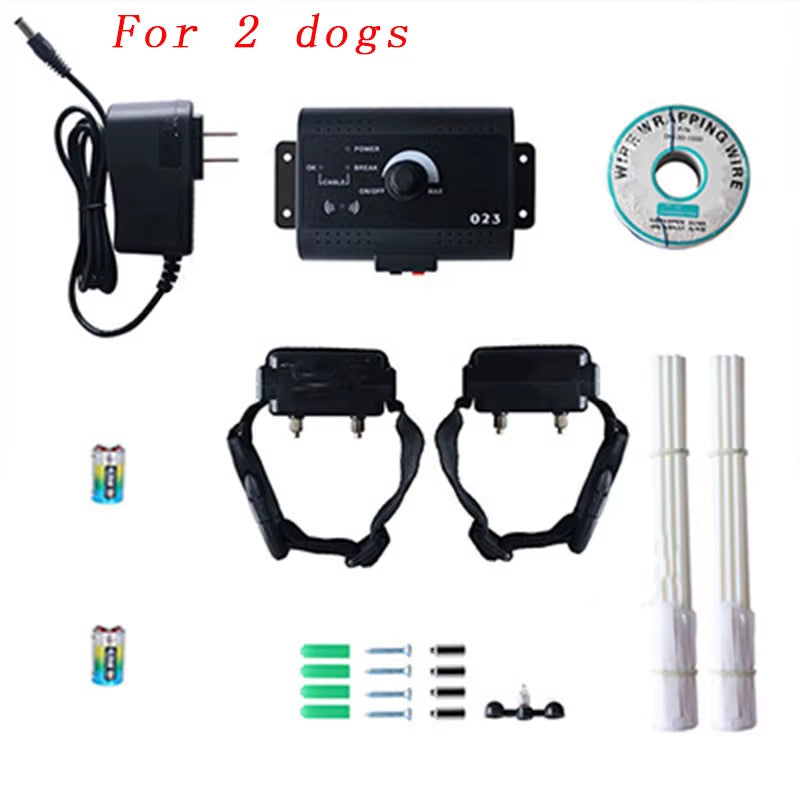 023 Safety Pet Dog Electric Fence with Waterproof Dog Electronic Training Collar Buried Electric Dog Fence Containment System