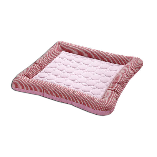 Pet Cooling Pad Bed for Dogs Cats Puppy Kitten Cool Mat Pet Blanket Ice Silk Material Soft for Summer Sleeping Blue Breathable