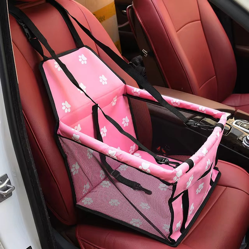 Pet Dog Car Carrier Seat Bag Waterproof Basket Folding Hammock Pet Carriers Bag for Small Cat Dogs Safety Travelling Mesh Bag