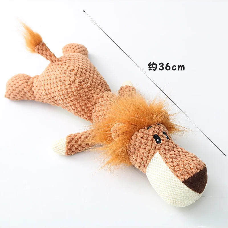 Plush Cartoon Puppy Dog Toy Pet Dog Chew Squeak Toys for Small Dogs Teeth Grinding Pet Products Dog Accessories