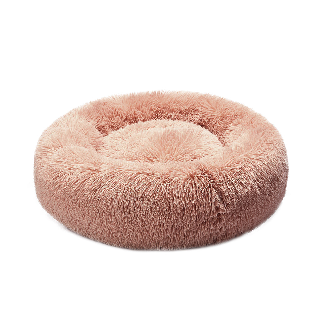 Pawz Dog Calming Bed Warm Soft Plush round Comfy Sleeping Kennel Cave Washable