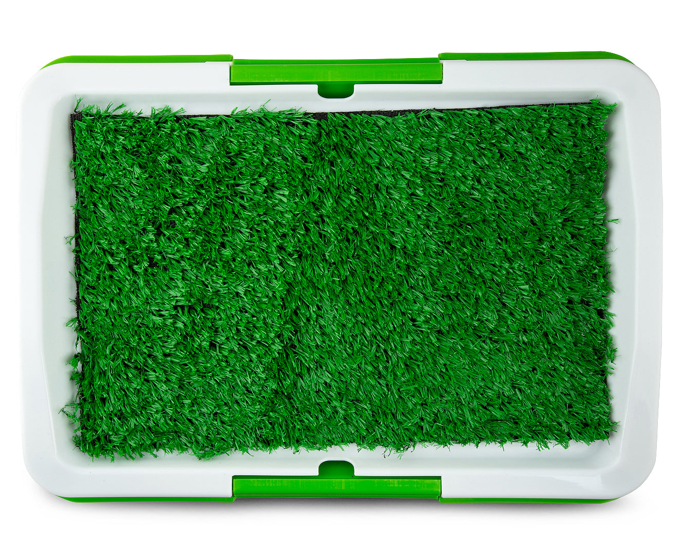 Toilet Training Tray W/ Grass - White/Green