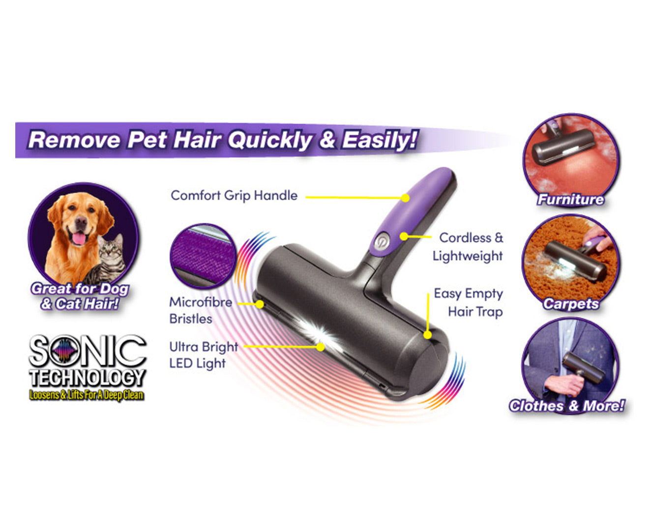 Fur Sonic Pet Hair Remover